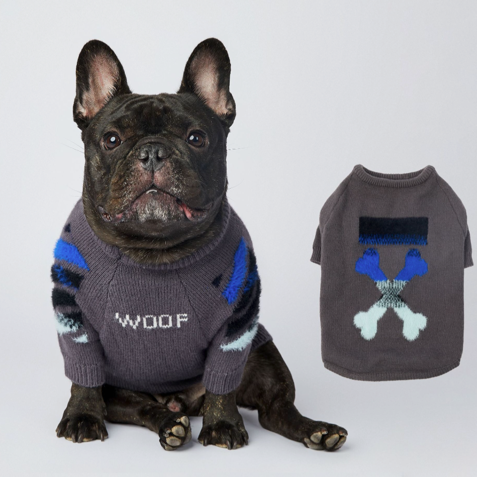 InFrenchie™ - Frenchie Woof Winter Sweater V2 - frenchie.shop