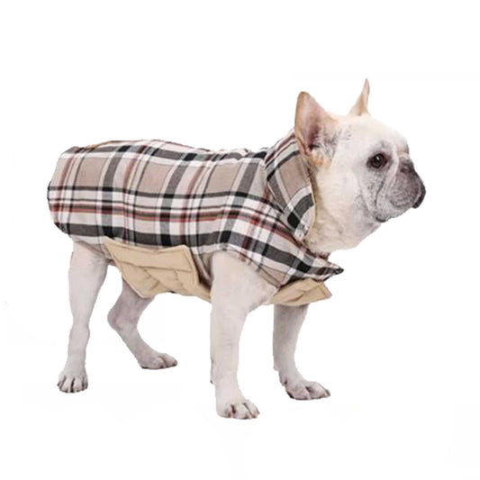 Frenchie Dual-Layer Plaid Vest