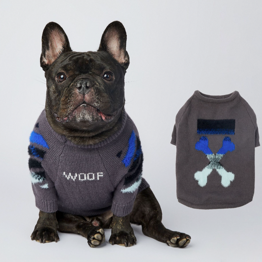 InFrenchie™ - Frenchie Woof Winter Sweater V2 - frenchie.shop